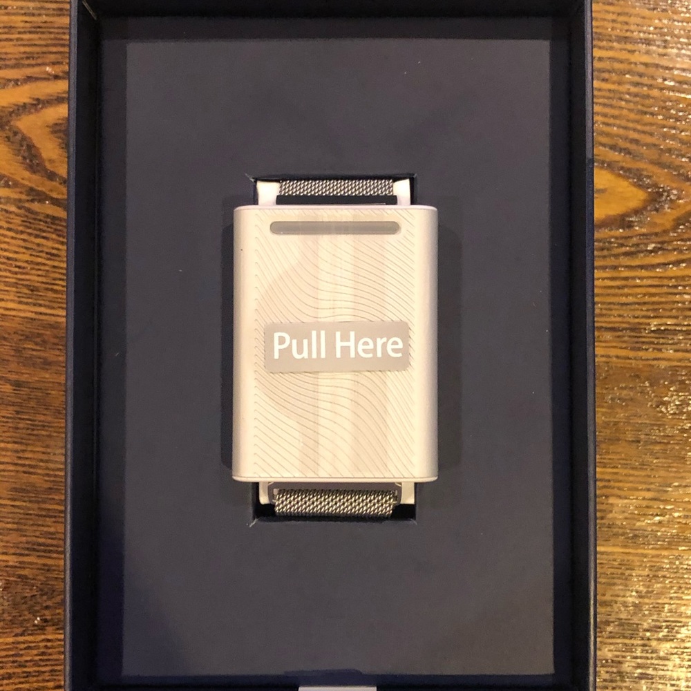 Brand new Silver Embr Wave Bracelet